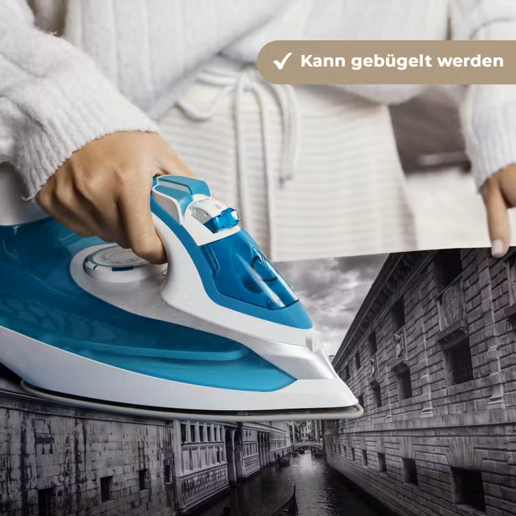 Boot - Waterweg - Stad - Zwart-wit - Architectuur Wandkleed katoen klein -tsfeer9_DE