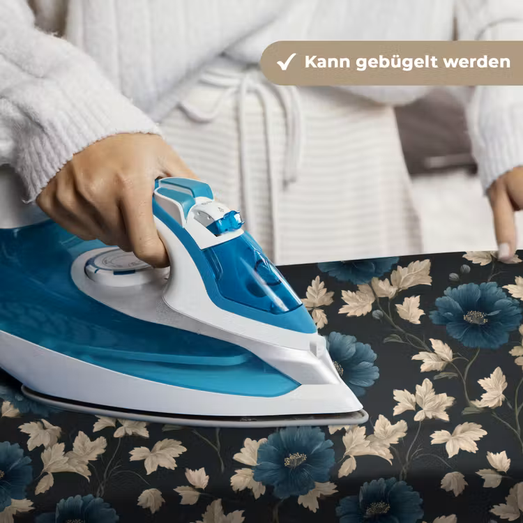 Botanisch - Bloemen - Blauw Wandkleed katoen klein 269 -tsfeer9_DE