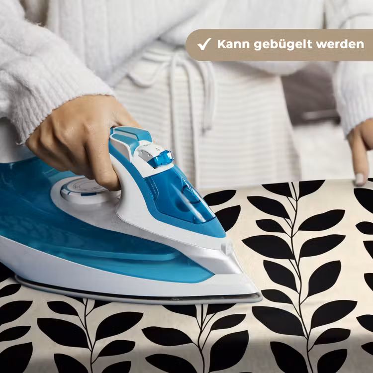 Botanisch - Dessin - Zwart - Beige Wandkleed katoen klein 269 -tsfeer9_DE