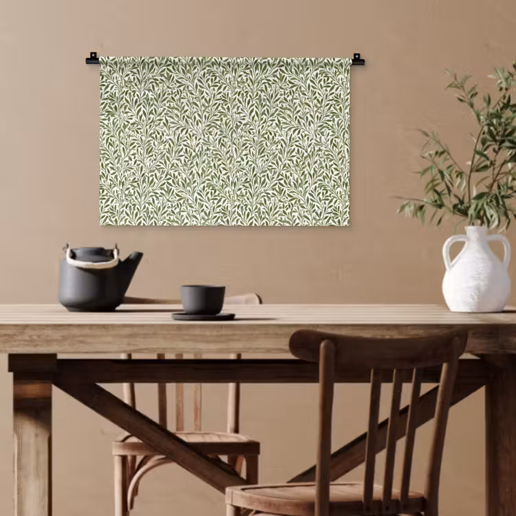 Botanisch - Takken - Groen Wandkleed katoen klein 269 -sfeer6