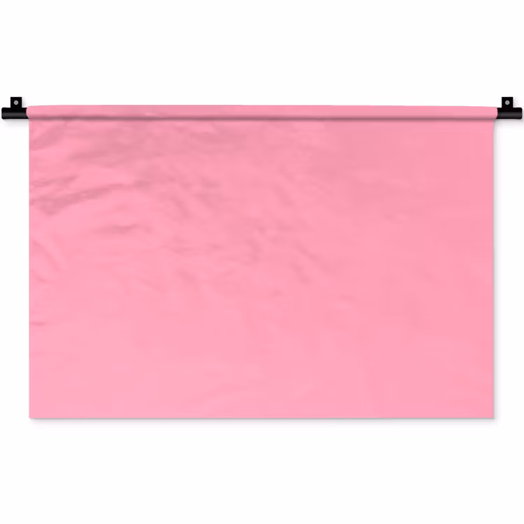 Bubblegum - Pink - Roze Wandkleed katoen klein 269 -zz3d