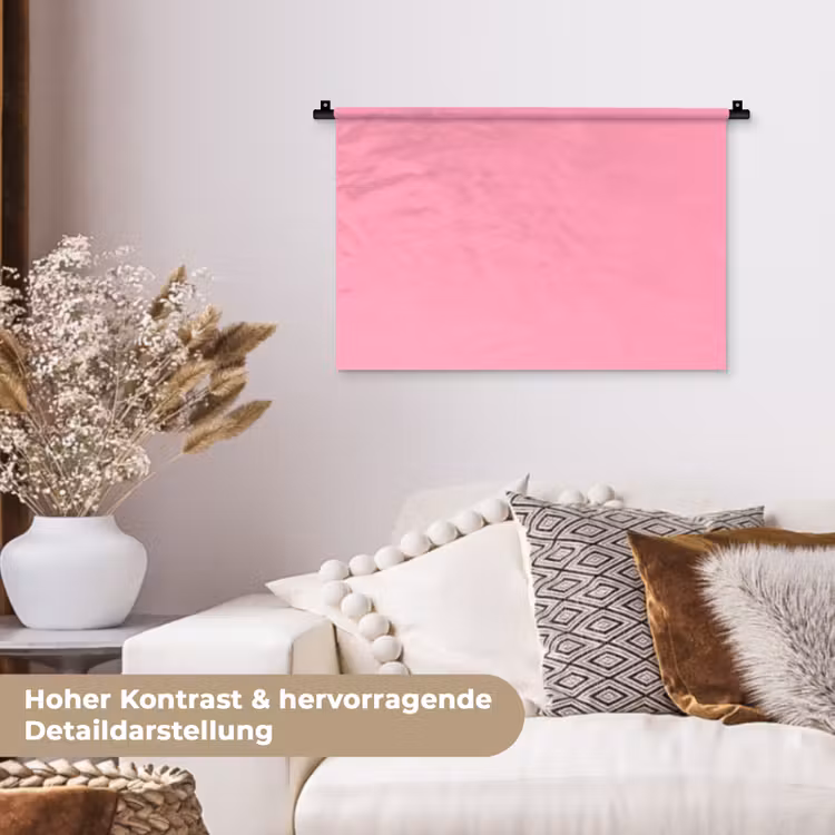 Bubblegum - Pink - Roze Wandkleed katoen klein 269 -tsfeer1_DE