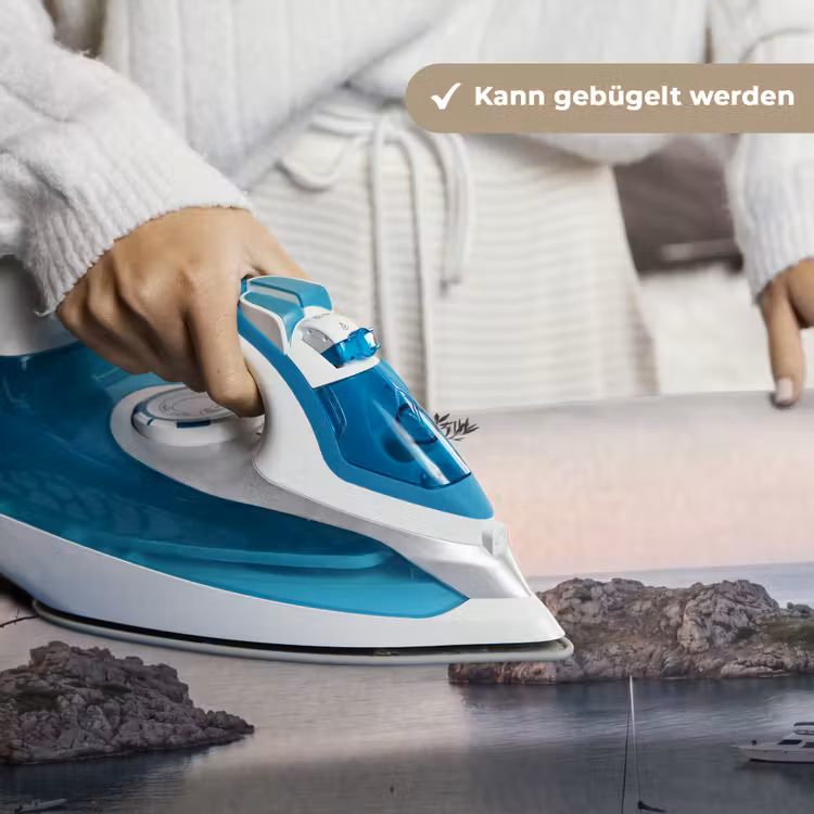 Wandteppich - Bucht – Boote – Sonnenuntergang - Baai - boten - zonsondergang Wandkleed katoen klein