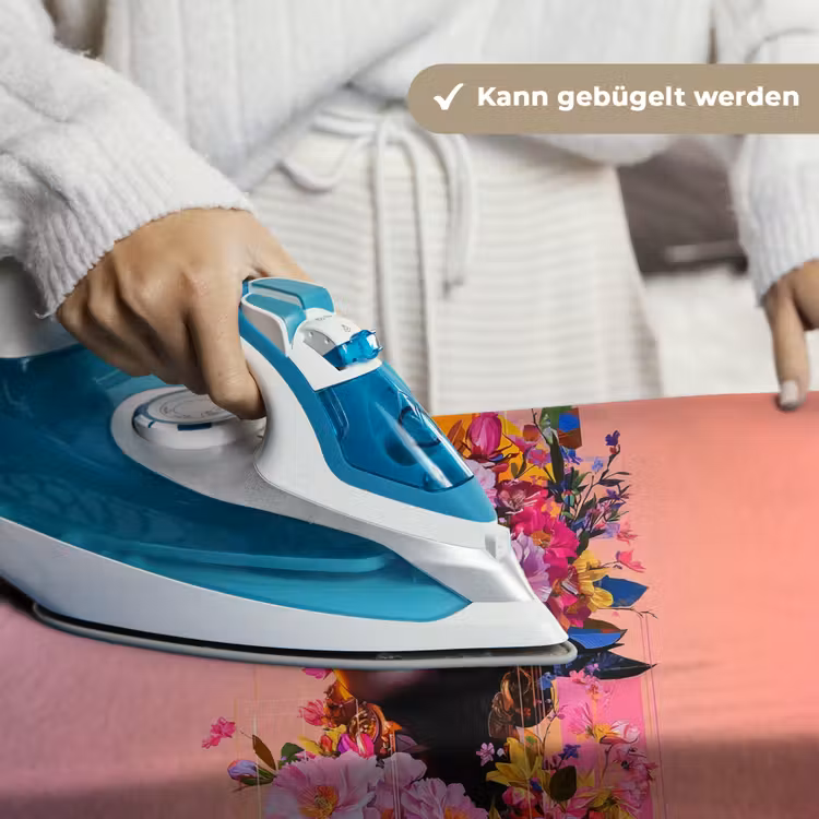 Kleurrijk - Bloemen - Vrouw - Zon Wandkleed katoen klein -tsfeer9_DE