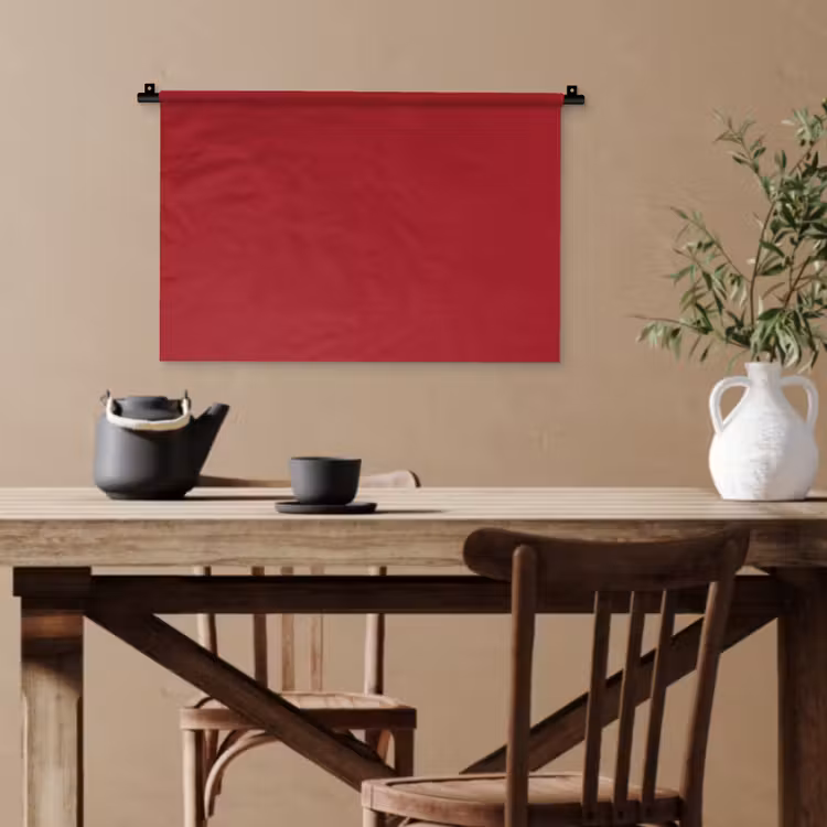 Burgundy - Wine - Rood Wandkleed katoen klein 269 -sfeer6