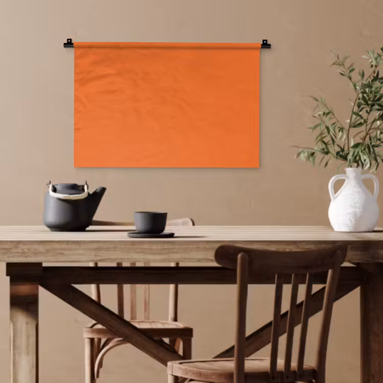 Burnt - Sienna - Oranje Wandkleed katoen klein 269 -sfeer6