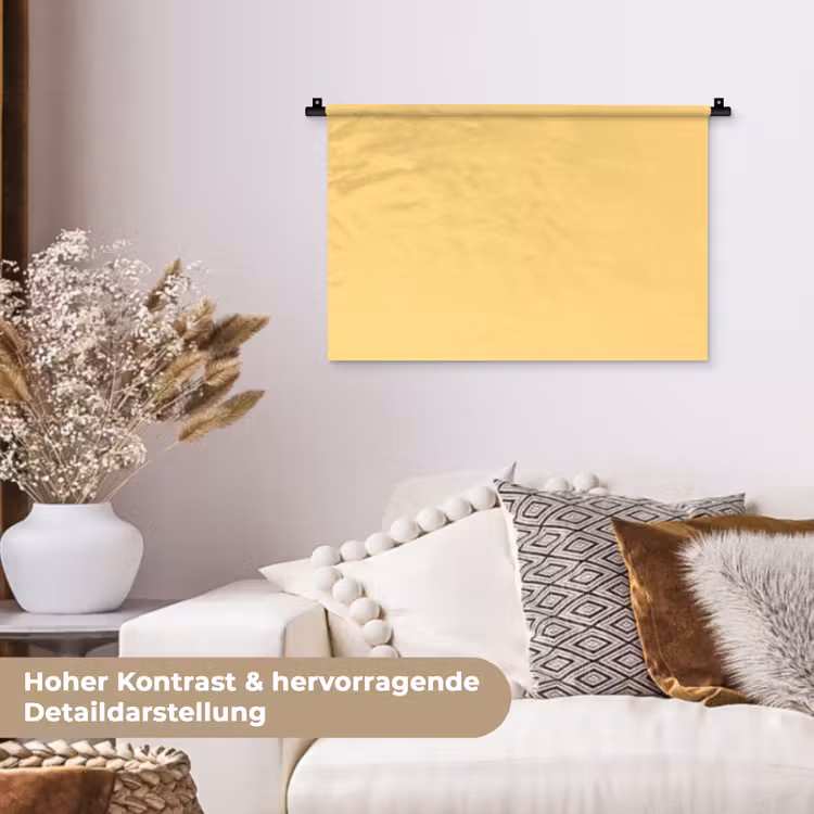 Butter - Geel - Yellow Wandkleed katoen klein 269 -tsfeer1_DE