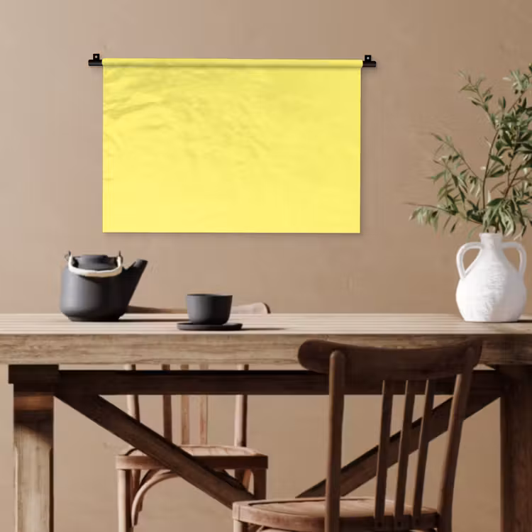 Buttery - Beige - Geel Wandkleed katoen klein 269 -sfeer6