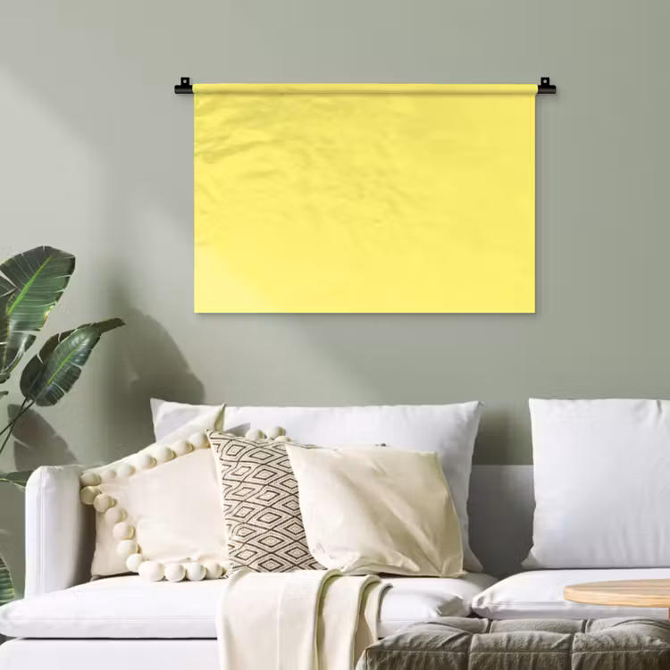 Buttery - Beige - Geel Wandkleed katoen klein 269 -sfeer7