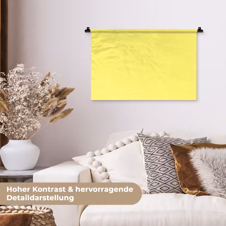 Buttery - Beige - Geel Wandkleed katoen klein 269 -tsfeer1_DE