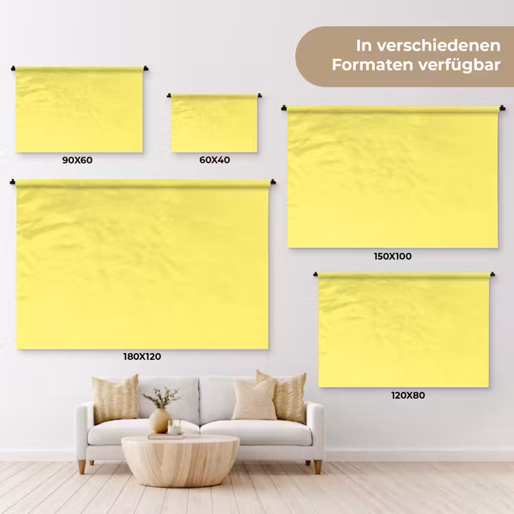 Buttery - Beige - Geel Wandkleed katoen klein 269 -tsfeer8_DE