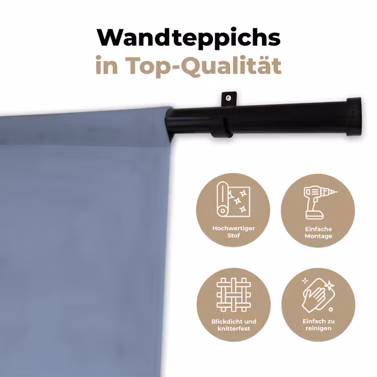 Canary - Champ - Blauw Wandkleed katoen klein 269 -tsfeer2_DE