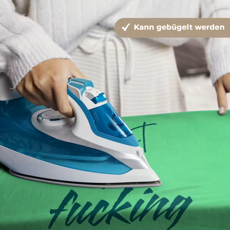 c'est la fucking vie - Groen - Penseelstijl Wandkleed katoen klein -tsfeer9_DE
