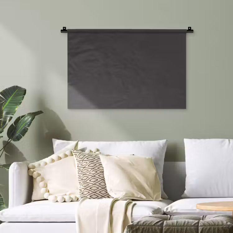 Charcoal - Grijs- Grey Wandkleed katoen klein 269 -sfeer7
