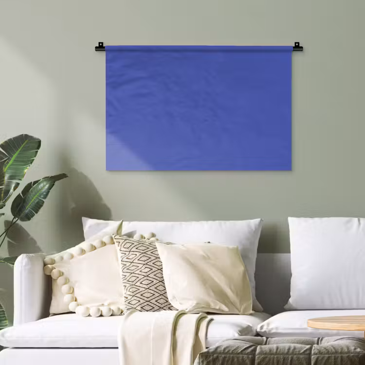 Chinese - Blue - Blauw Wandkleed katoen klein 269 -sfeer7