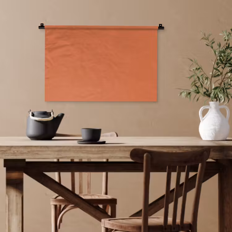 Classic - Terracotta - Oranje Wandkleed katoen klein 269 -sfeer6