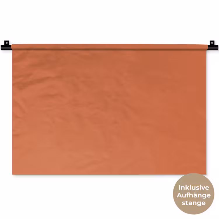 Classic - Terracotta - Oranje Wandkleed katoen klein 269 -t3d_DE