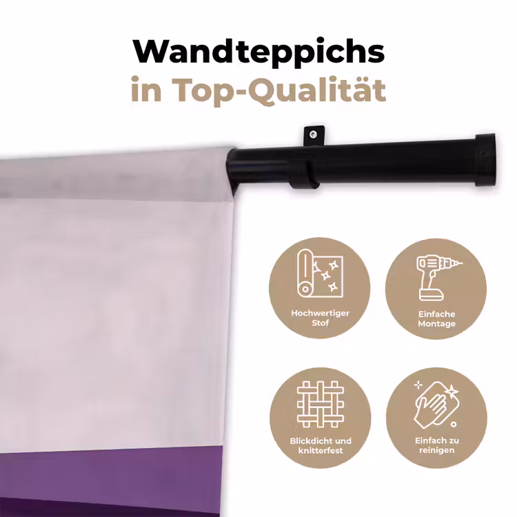 Cocktail - Paars - Minimalistisch - Citroen Wandkleed katoen klein -tsfeer2_DE
