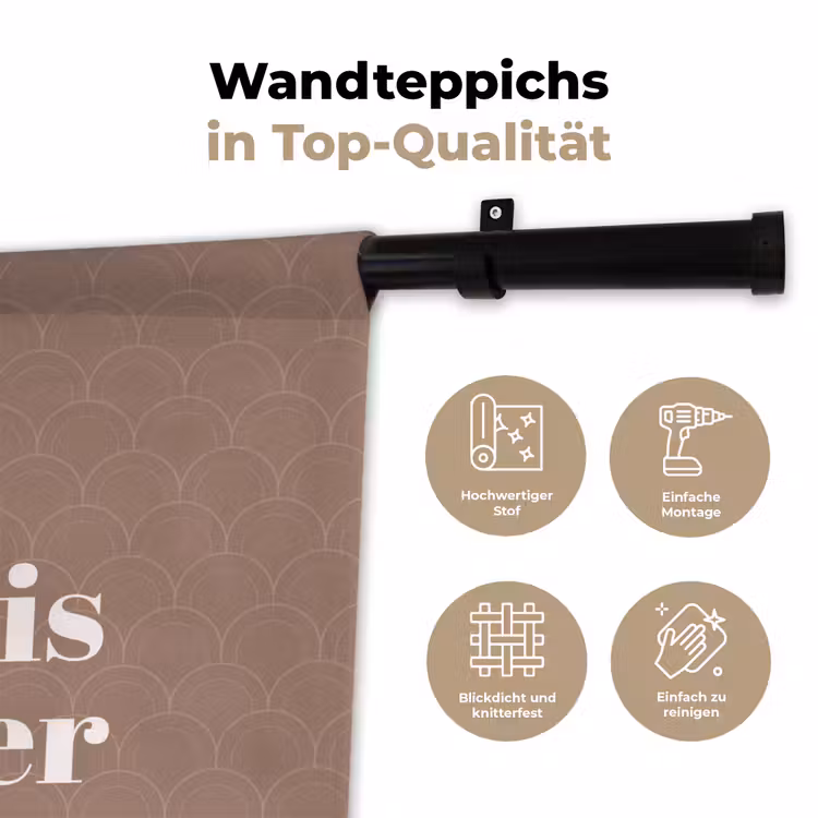 Cocktail - Tekst - Patroon - Wit Wandkleed katoen klein -tsfeer2_DE