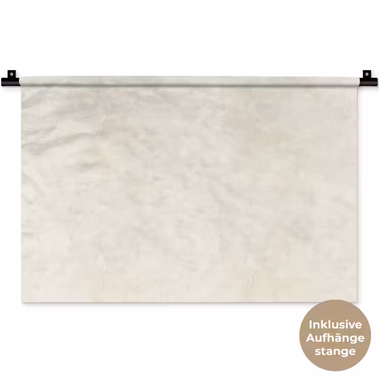 Crème - Egaal - Beton Wandkleed katoen klein 269 -t3d_DE