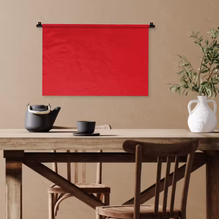 Crimson - Velvet - Rood Wandkleed katoen klein 269 -sfeer6
