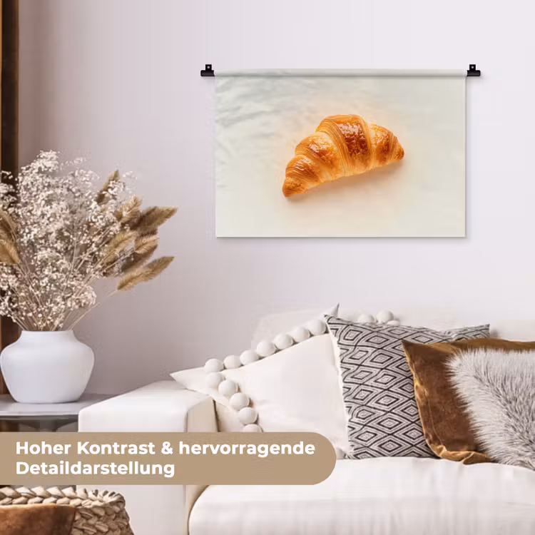 Croissant - Brood - Beige Wandkleed katoen klein -tsfeer1_DE