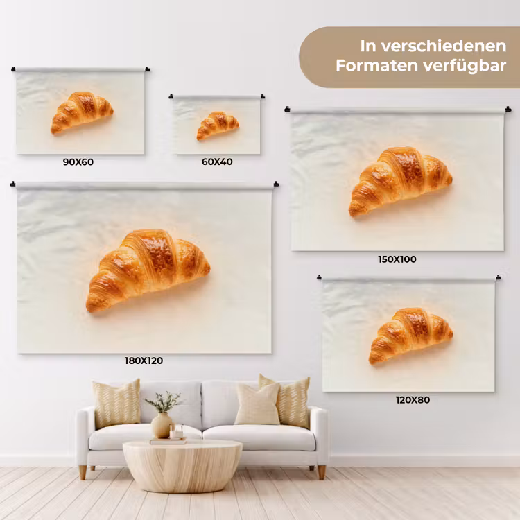 Croissant - Brood - Beige Wandkleed katoen klein -tsfeer8_DE