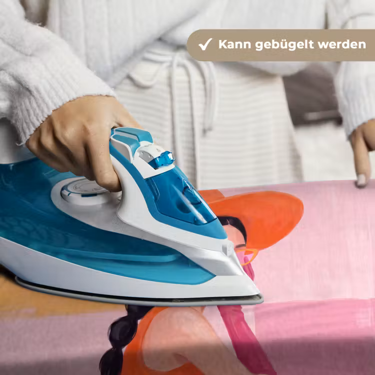 Vrouw - Hoed - Mode - Modern - Oranje Wandkleed katoen klein -tsfeer9_DE