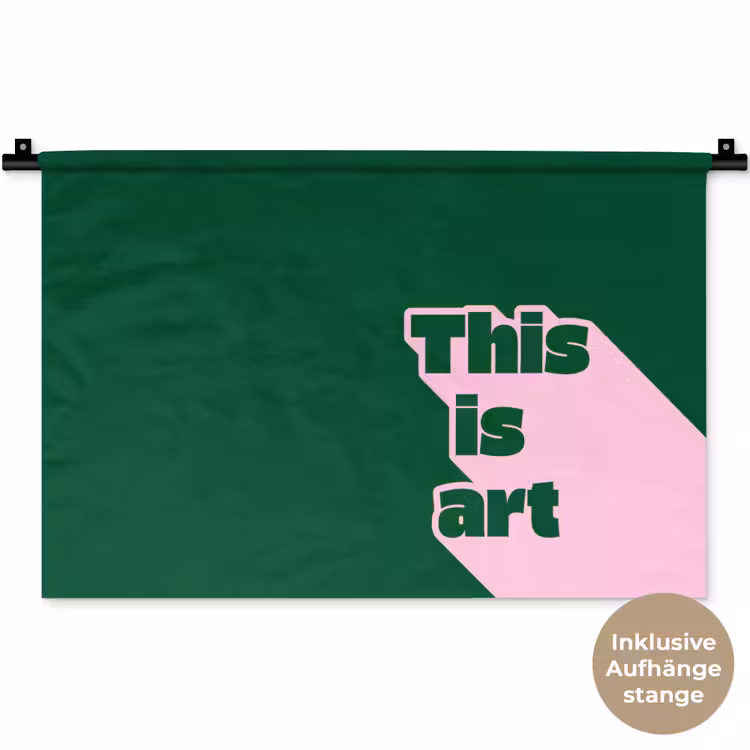 This is art - Schaduw - Roze Wandkleed katoen klein -t3d_DE