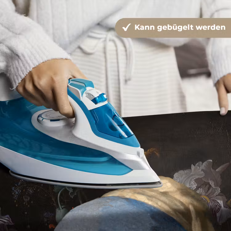 Meisje met de parel - Johannes Vermeer - Bloemen Wandkleed katoen klein -tsfeer9_DE