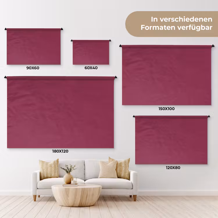 Deep - Rasberry - Rood Wandkleed katoen klein 269 -tsfeer8_DE