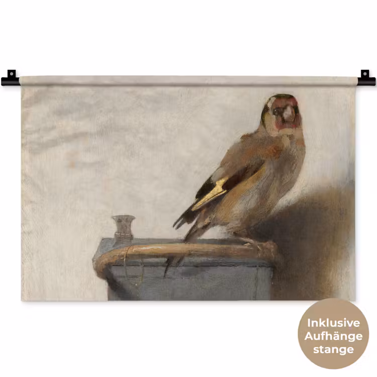 Het puttertje - Carel Fabritius Wandkleed katoen klein -t3d_DE