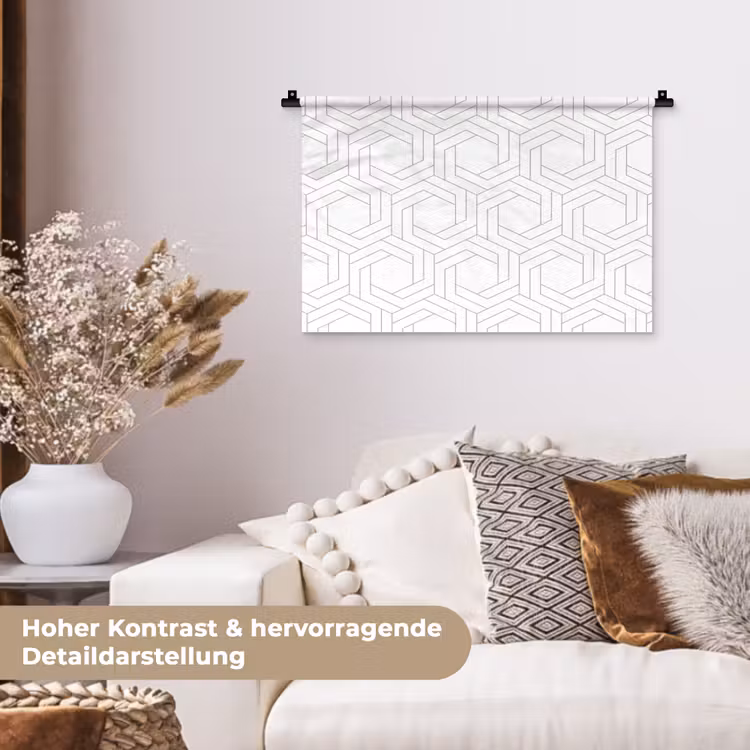 Design - Geometrie - Patronen - Abstract Wandkleed katoen klein 269 -tsfeer1_DE