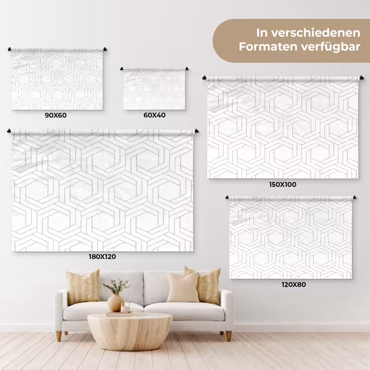 Design - Geometrie - Patronen - Abstract Wandkleed katoen klein 269 -tsfeer8_DE