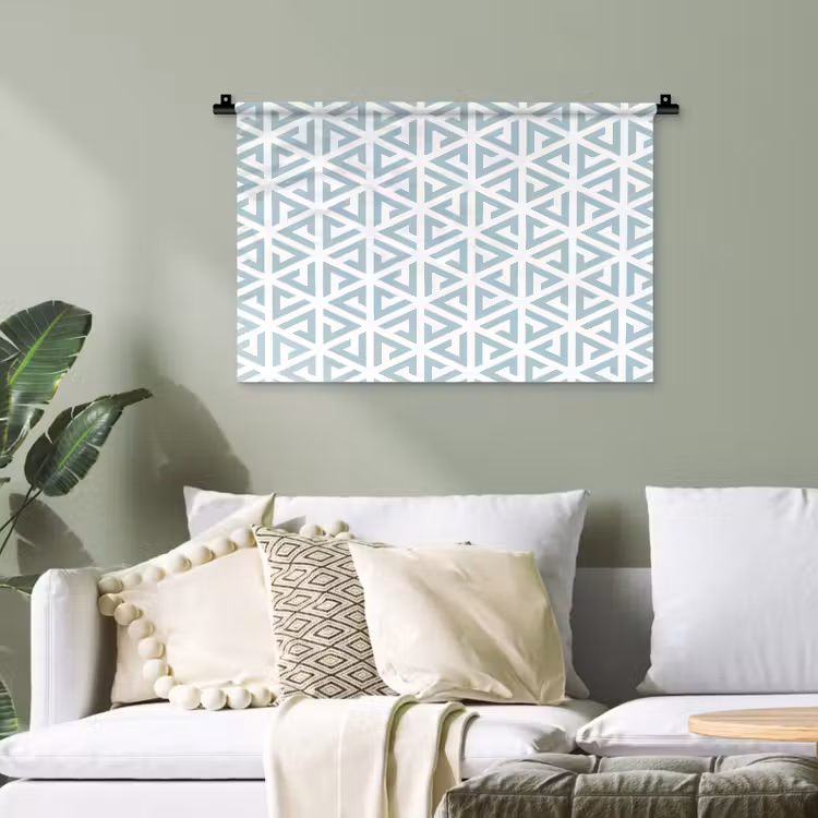 Design - Geometrie - Patroon - Driehoek Wandkleed katoen klein 269 -sfeer7