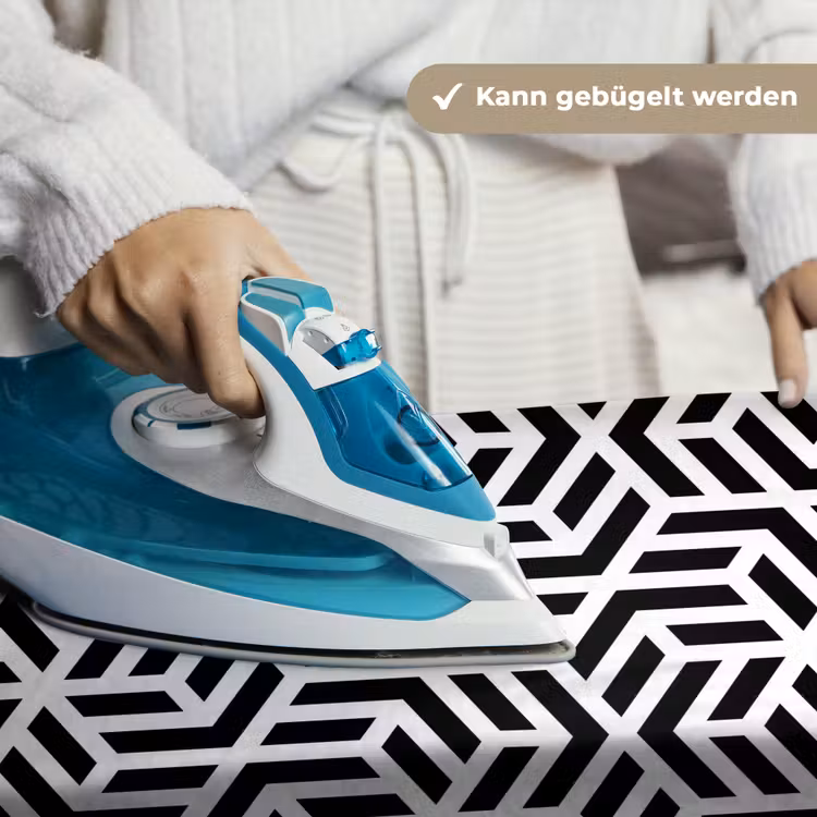 Design - Geometrie - Patroon - Zwart - Wit Wandkleed katoen klein 269 -tsfeer9_DE
