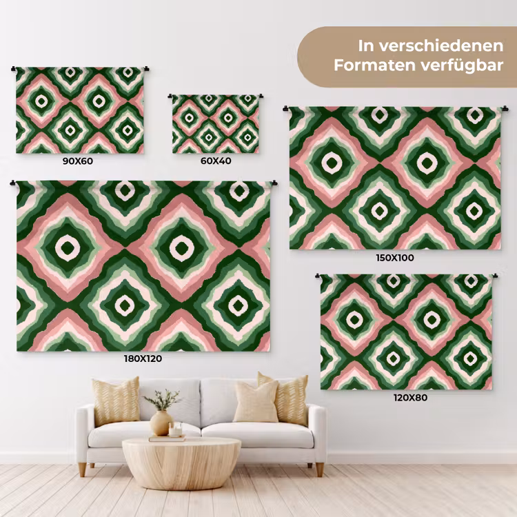 Ontwerp - Organisch - Kleurrijk Wandkleed katoen klein 269 -tsfeer8_DE