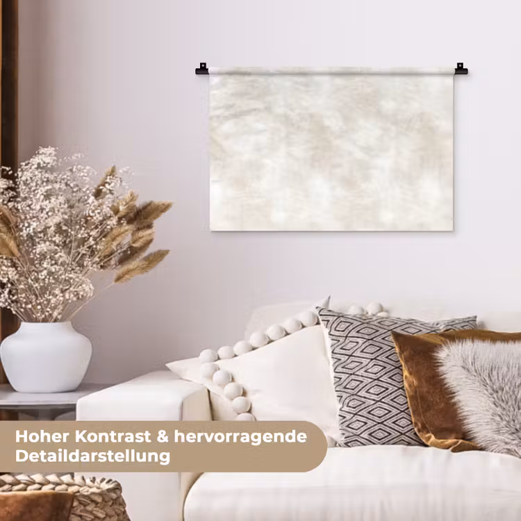 Subtiel - Structuur - Beige Wandkleed katoen klein 269 -tsfeer1_DE