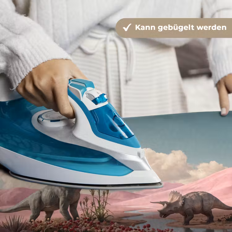 Wandteppich - Dinosaurier – Rosa – Landschaft - Dinosaurus - Roze - Landschap Wandkleed katoen klein