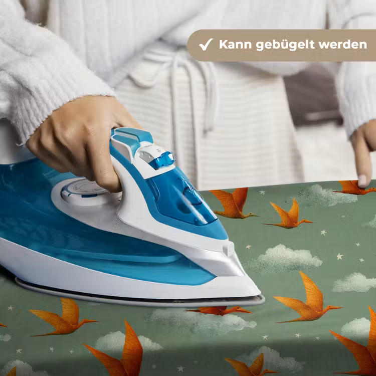 Dinosaurussen - Wolken - Sterren - Oranje Wandkleed katoen klein -tsfeer9_DE