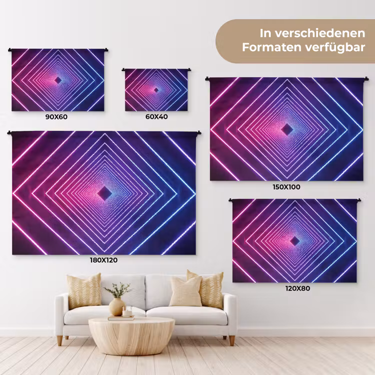 Driedimensionaal - Tunnel - Ruimte Wandkleed katoen klein -tsfeer8_DE
