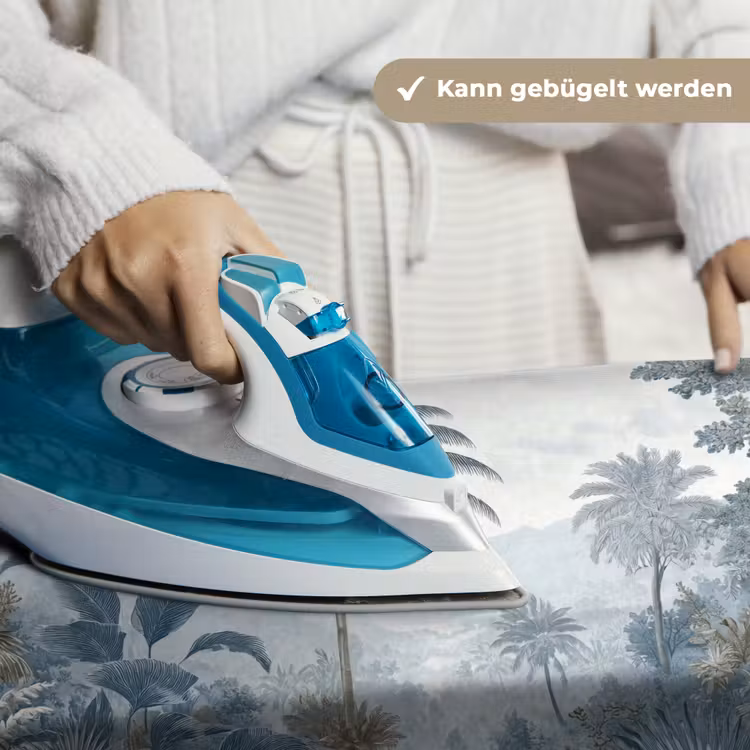 Jungle - Modern - Blauw - Groen Wandkleed katoen klein -tsfeer9_DE