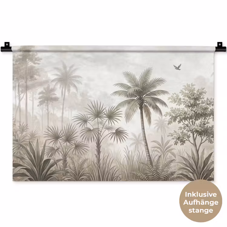 Jungle - Palmbomen - Natuur Wandkleed katoen klein -t3d_DE