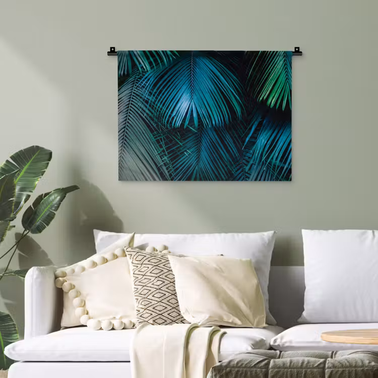 Jungle - Palmblad - Natuur Wandkleed katoen klein -sfeer7