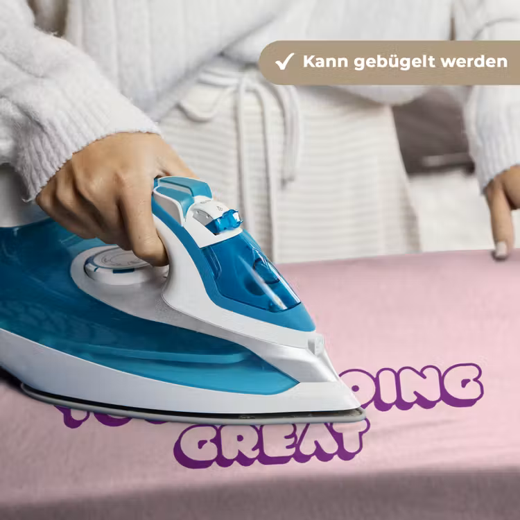 You're doing great - roze - 3D Wandkleed katoen klein -tsfeer9_DE