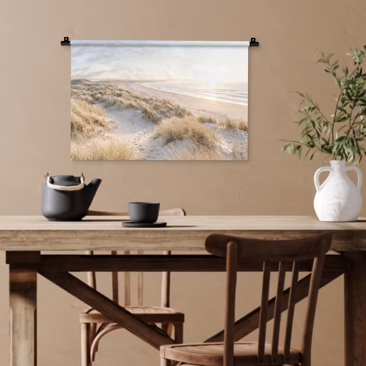 Duinen - Strand - Beige Wandkleed katoen klein -sfeer6