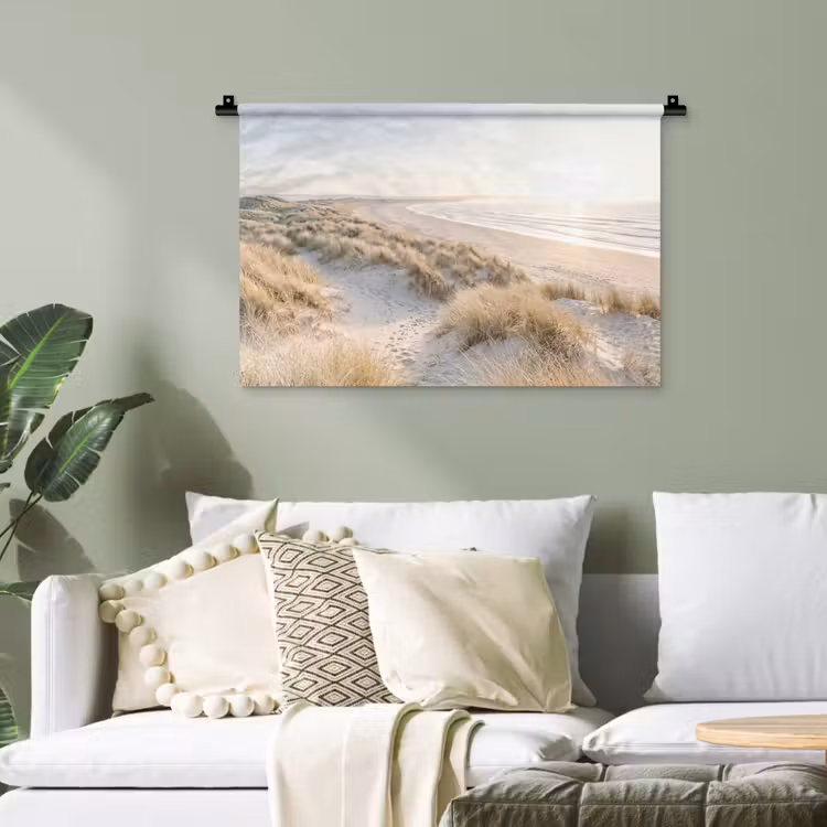 Duinen - Strand - Beige Wandkleed katoen klein -sfeer7