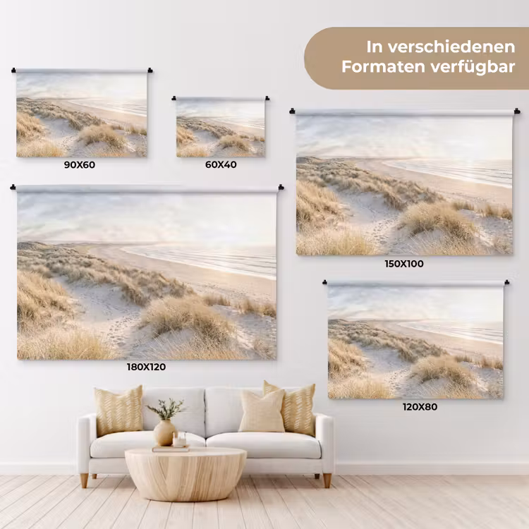 Duinen - Strand - Beige Wandkleed katoen klein -tsfeer8_DE