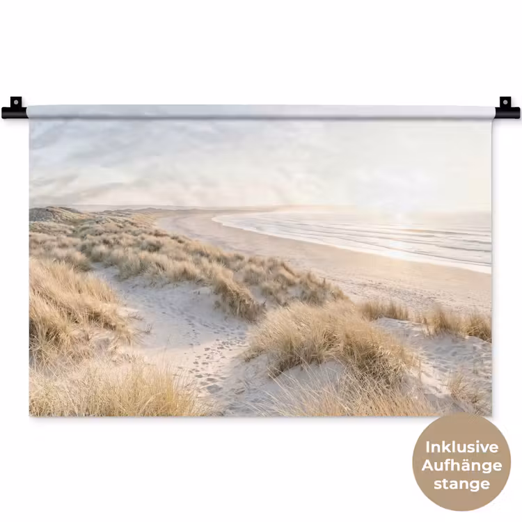 Duinen - Strand - Beige Wandkleed katoen klein -t3d_DE