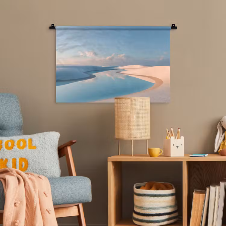 Duinen - Waterplas - Oneindige rust Wandkleed katoen klein -wsfeer4_kind